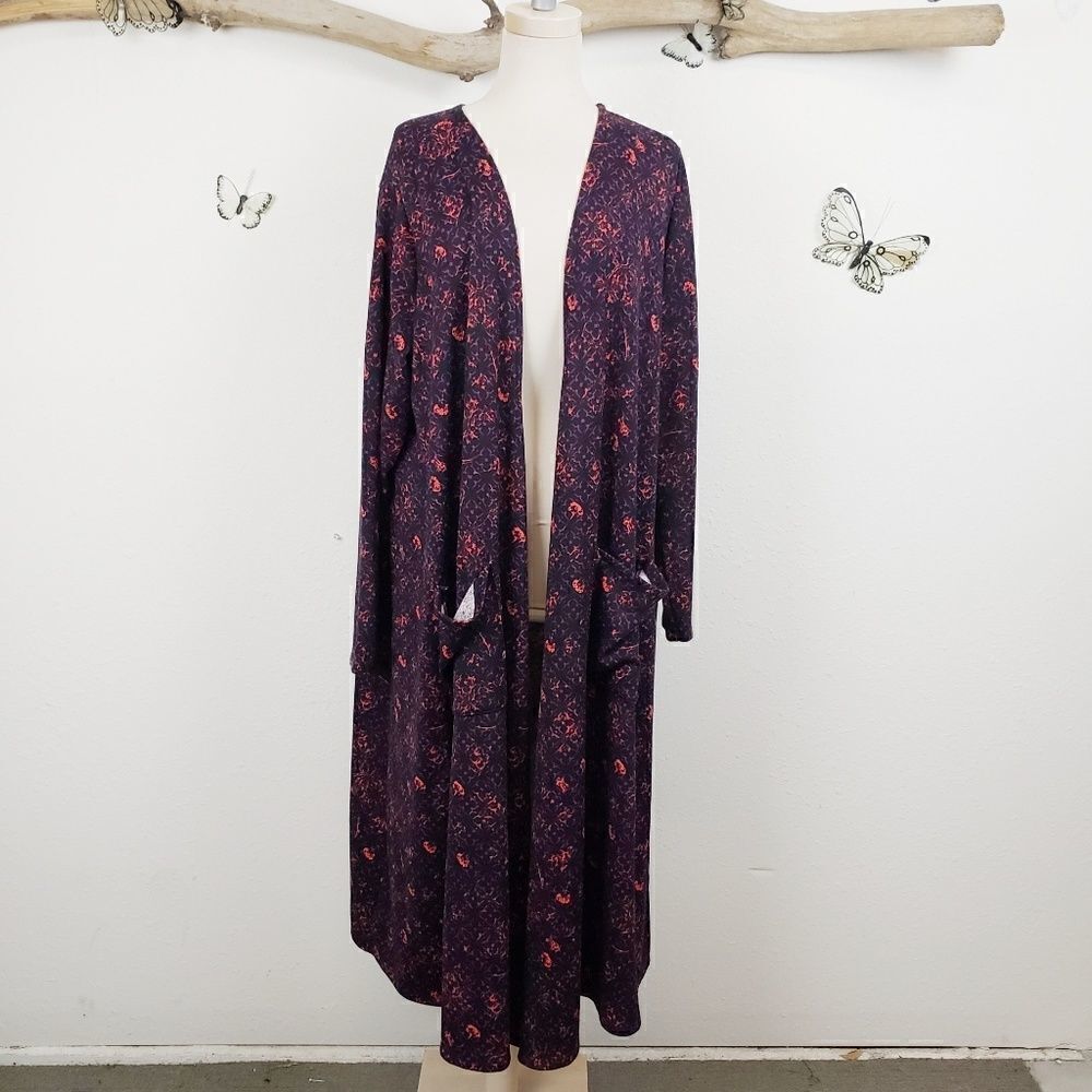 Lularoe Sarah duster in fall tones